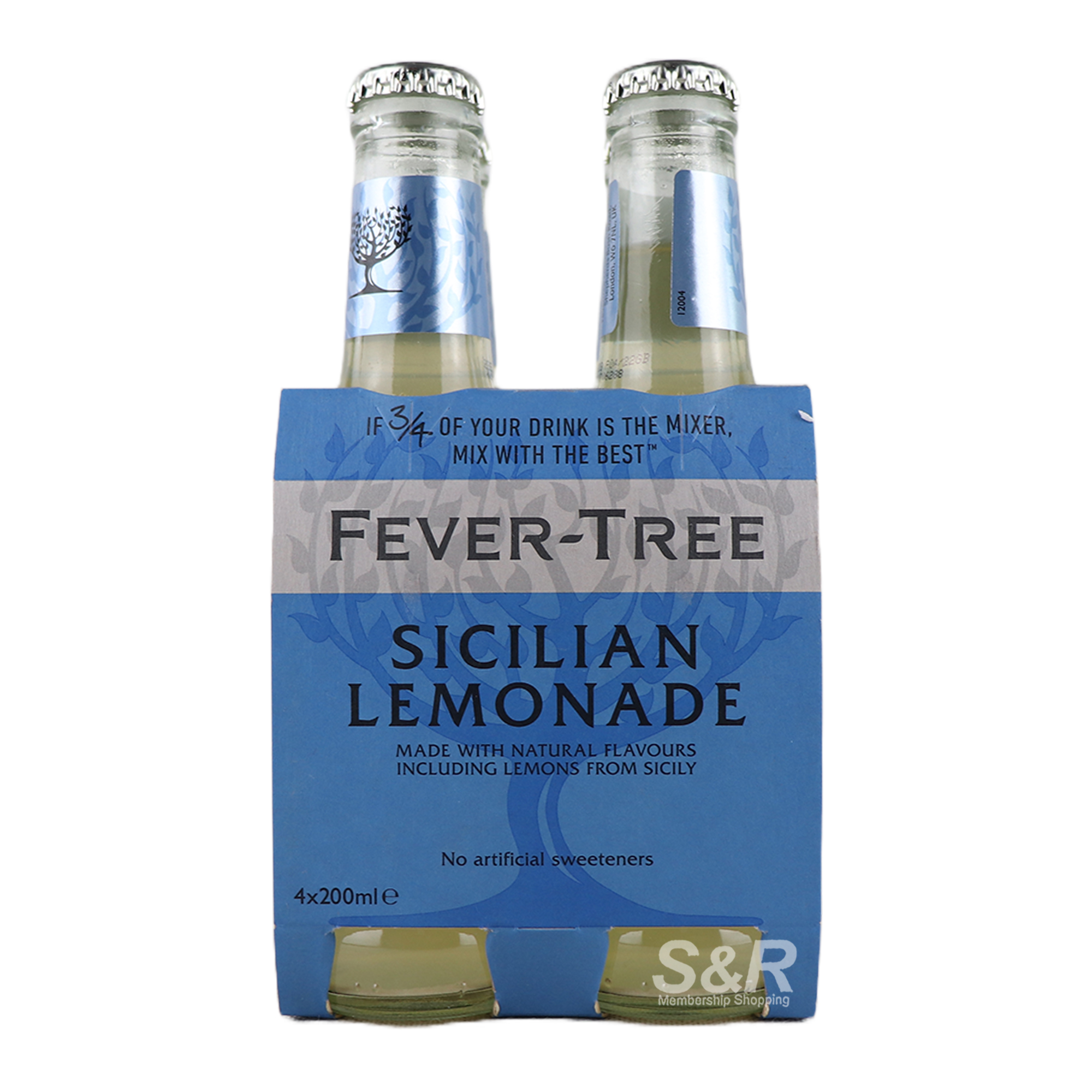 Fever-Tree Sicilian Lemonade Soda 4pcs x 200mL Fever-Tree Sicilian Lemonade Soda 4pcs x 200mL